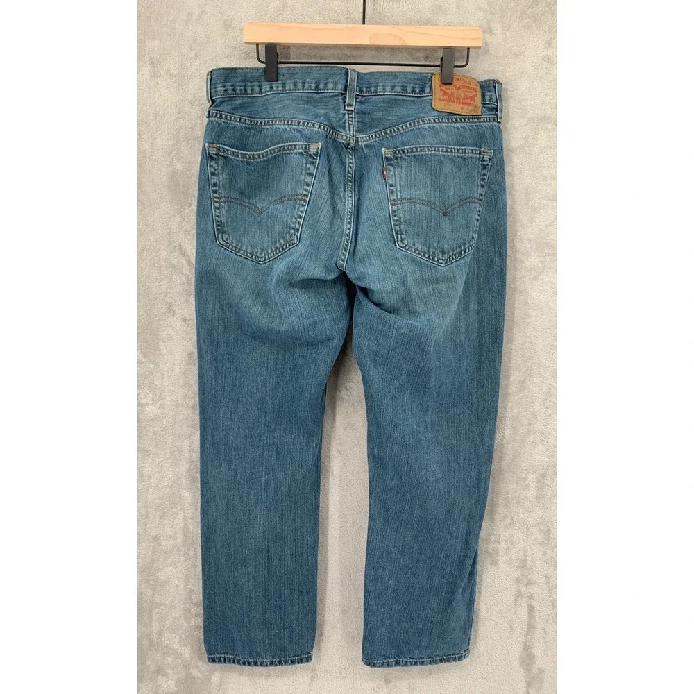 Levis 559 Jeans Mens 36x30 Blue Relaxed Straight Leg 100% Cotton Denim Pants‎